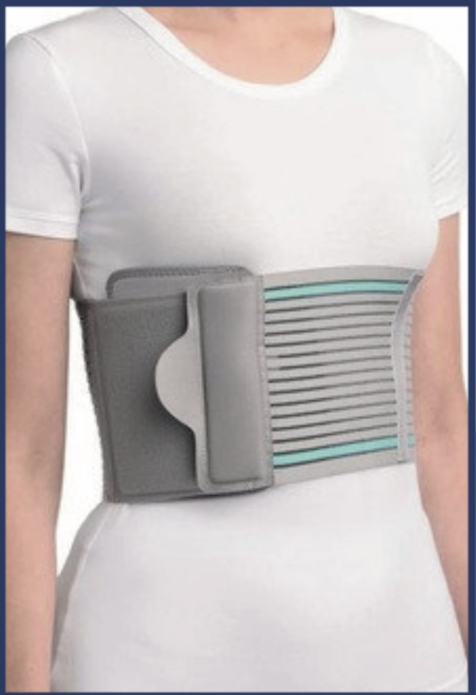 Rib and chest support belt
